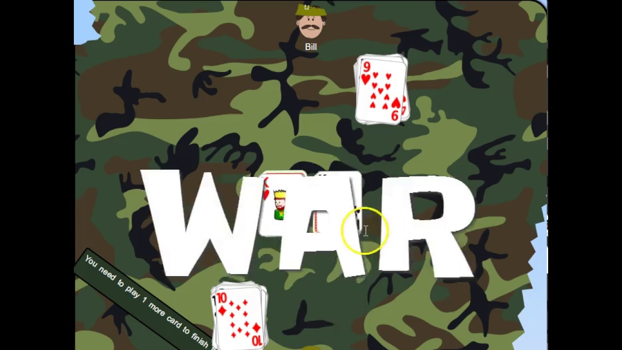 Directions For Card Game War